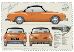 VW Karmann Ghia Coupe 1970-71 Glass Cleaning Cloth